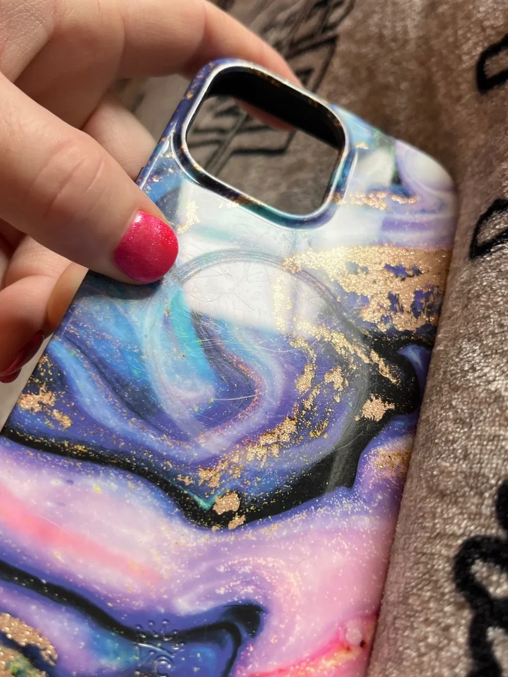 iPhone 13 Pro-max Velvet Caviar Marble Phone Case